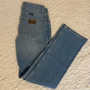 Light wash Wrangler Retro bootcut jeans